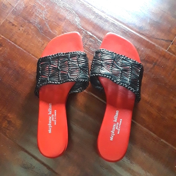 Stephane Kelian Paris Braided Wedge Sandal 5.5 European Size - Picture 3 of 7